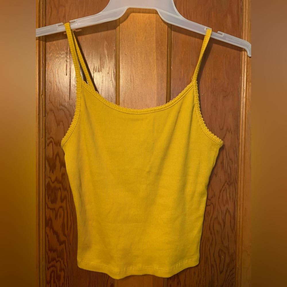 Wild Fable Yellow Sleeveless Fitted Camisole